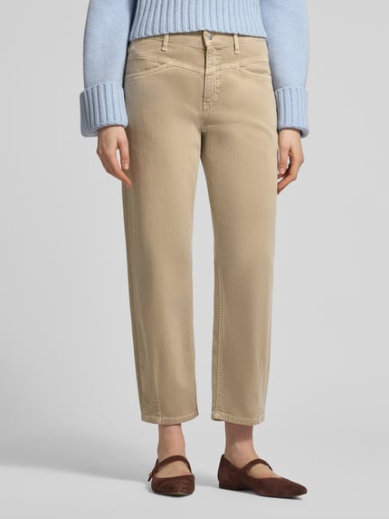 CAMBIO Loose fit jeans met Steekzakken Model 'Elin' Taupe - 4