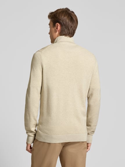 LERROS Strickpullover mit Troyer-Kragen Beige 5