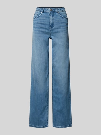 ONLY Wide Leg Jeans aus Baumwoll-Mix Modell 'JUICY-WAUW' Jeansblau 2