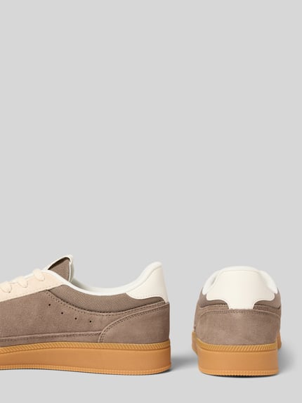 Tommy Jeans Low-top sneaker van suèdemix 'THE GREENWICH EDGE SUEDE' Lichtbruin - 2