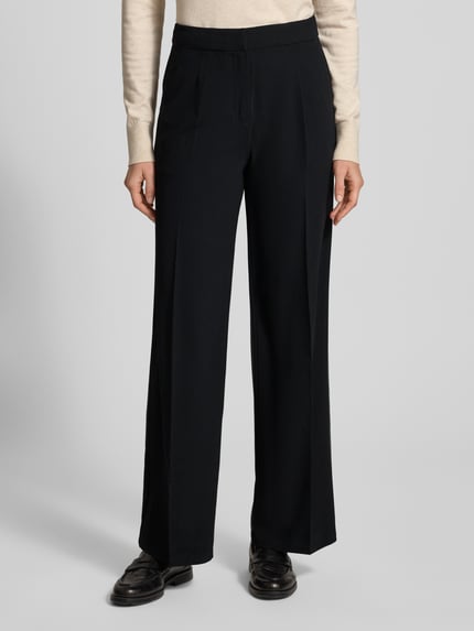 Selected Stoffhose mit weitem Bein Modell 'TINNI' Black 4