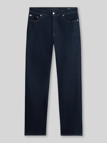 Tommy Hilfiger regular fit jeans van katoenmix in 5-pocketmodel model 'DENTON' Donkerblauw - 2