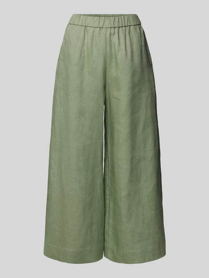 Culotte van linnen met elastische band model 'CANNETI' Shop The Look MANNEQUINE