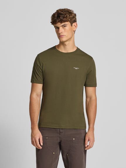 Marc O'Polo DENIM Regular Fit T-Shirt aus reiner Baumwolle Oliv 4