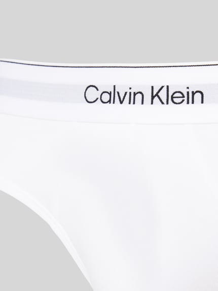 Calvin Klein Underwear Slip mit elastischem Label-Bund im 3er-Pack Weiss 2