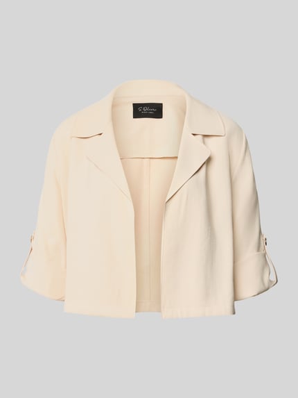 slim fit korte blazer van viscosemix Shop The Look MANNEQUINE