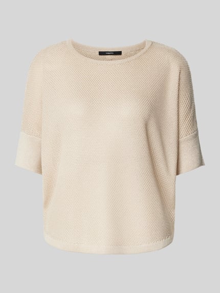 someday. Strickpullover mit gerippten Abschlüssen Modell 'Telanor' Sand 2