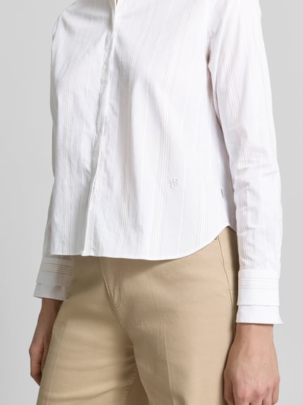 BOSS Regular Fit Bluse aus reiner Baumwolle Hellblau 3