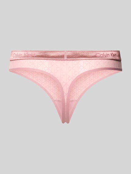 Calvin Klein Underwear String mit Logo-Muster Rose 3