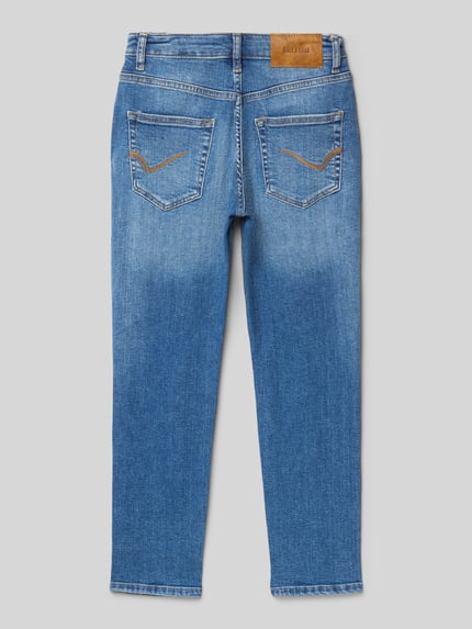 ONLY & SONS Tapered fit jeans van katoenmix, model 'YOKE' Blauw - 3