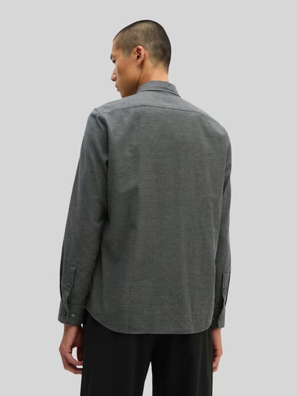 Marc O'Polo Regular Fit Freizeithemd mit geknöpften Manschetten Marine 5