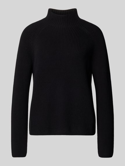 Marc O'Polo Sweter z dzianiny o kroju regular fit z czystej bawełny Czarny 2