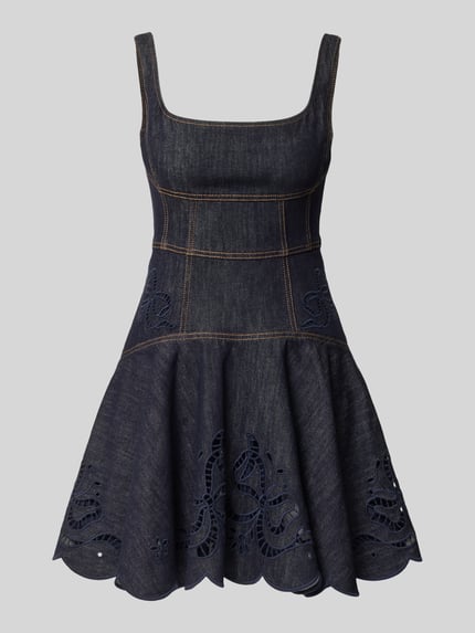 Minijurk in denimlook Shop The Look MANNEQUINE