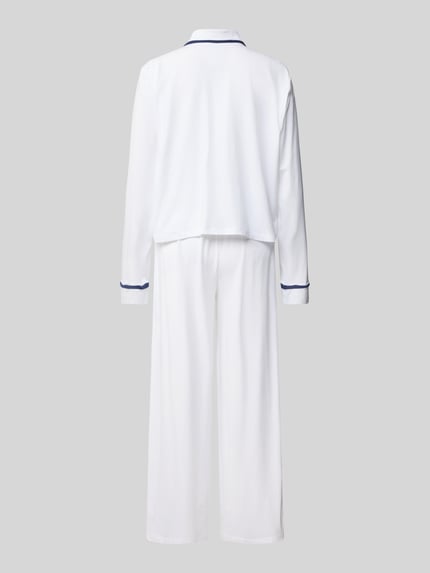 Polo Ralph Lauren Pyjama mit Logo-Stitchings Modell 'POLO ESSENTIALS' Offwhite 3