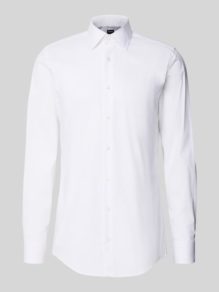 BOSS Slim Fit Businesshemd mit extra langem Arm Weiss 2