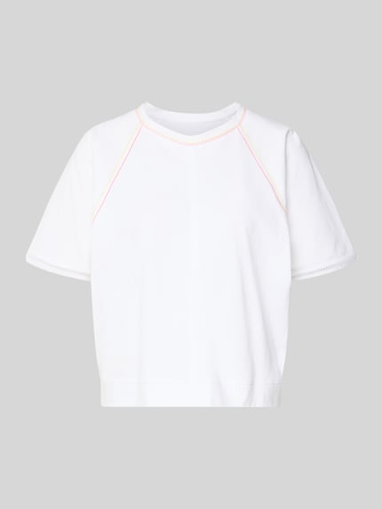 Relaxed Fit T-Shirt mit Rundhalsausschnitt Shop The Look MANNEQUINE