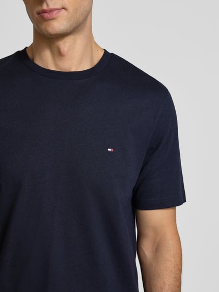 Tommy Hilfiger T-Shirt mit Logo-Stitching Marine 3