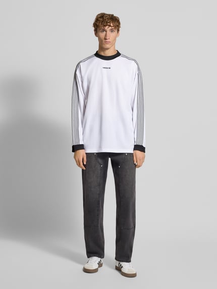 adidas Originals Shirt met lange mouwen en ribboorden Wit - 1