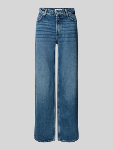 Marc O'Polo Wide leg jeans van een mix van katoen en viscose Jeansblauw - 2