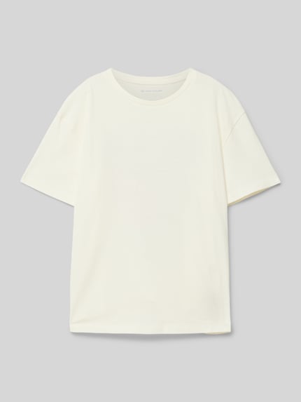 Tom Tailor Oversized T-shirt van puur katoen Offwhite - 1