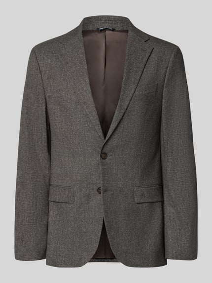 Produktfoto, Regular Fit Sakko mit Viskose-Anteil von MCNEAL in Grau, elastischer Material-Mix, Reverskragen, 2-Knopfleiste, Pattentaschen