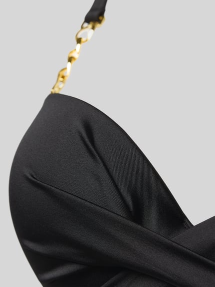DORINA Bikini-Oberteil mit Knotendetail und Push-Up-Effekt Modell 'FILAO' Black 2