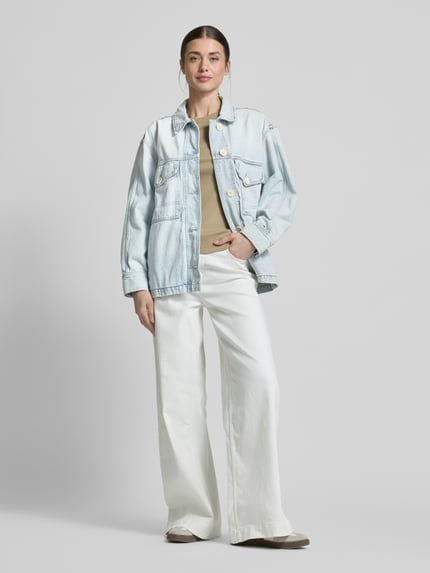 Tommy Hilfiger Kurtka jeansowa o kroju oversized z mieszanki bawełny i lyocellu Jasnoniebieski 1