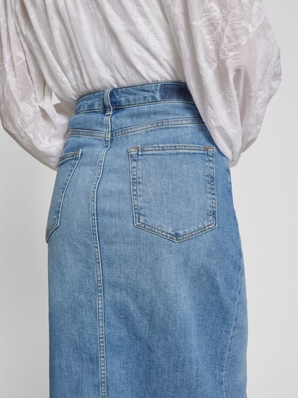 Rich & Royal Jeansrok met steekzakken Lichtblauw - 3