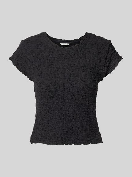 Tom Tailor Denim Slim Fit Blusenshirt aus Baumwoll-Mix Black 2