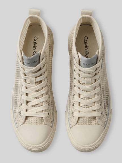CK Calvin Klein High Top sneakers van puur katoen Zand - 3