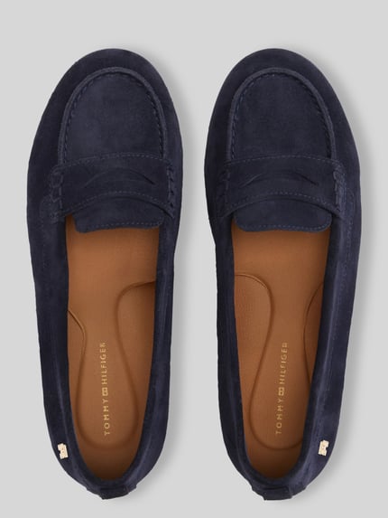 Tommy Hilfiger loafers van echt leer Donkerblauw - 4