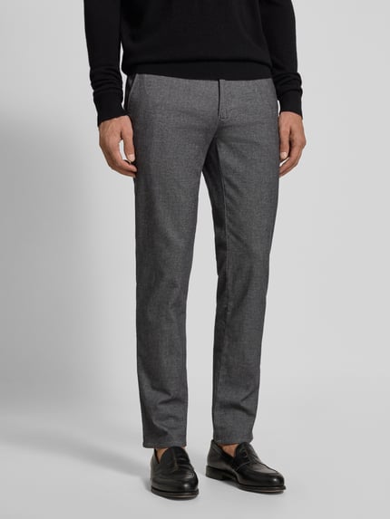 Brax Slim Fit Hose mit Gesäßtaschen Modell 'Fabio' Silber 4