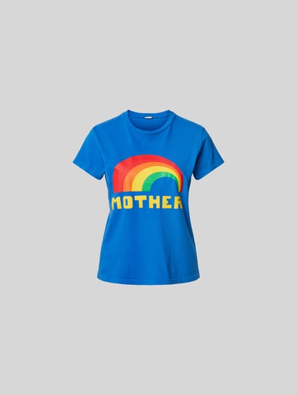 Mother T-shirt met motiefprint Blauw - 2