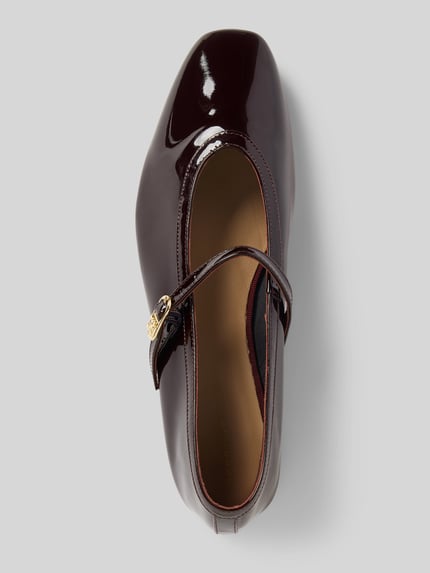 Tommy Hilfiger Ballerina's met doornsluiting Bordeaux - 3