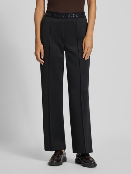 s.Oliver BLACK LABEL Straight Leg Hose mit elastischem Bund Black 4