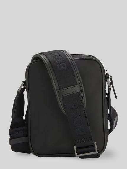 BOSS Umhängetasche aus Twill Modell 'B_ICON_NS CROSSB' Black 4