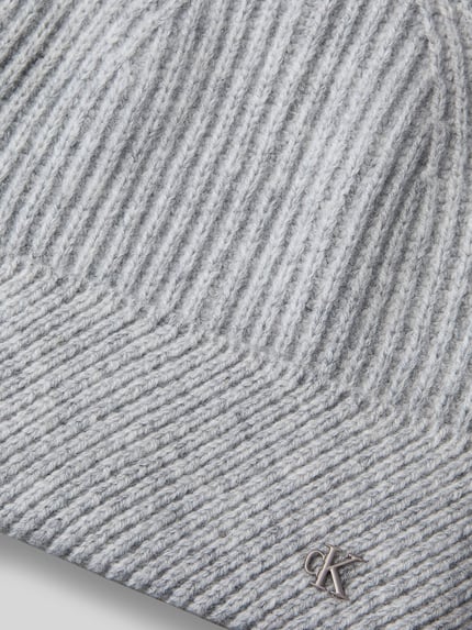 CK Calvin Klein Mütze aus Woll-Mix Mittelgrau 2