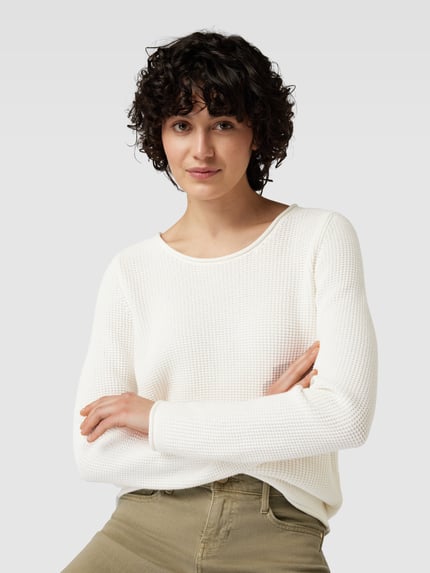 Brax Strickpullover mit Label-Detail Modell 'STYLE.LESLEY' Offwhite 3