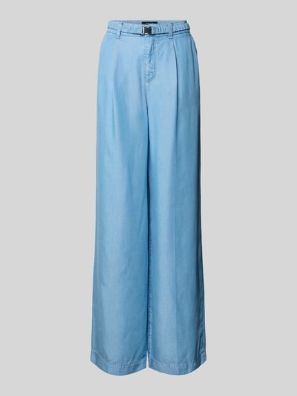 Marc Cain Wide Fit Jeans mit Bundfalten Hellblau 2