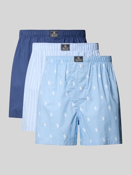 Polo Ralph Lauren Underwear Boxershorts aus reiner Baumwolle im 3er-Pack Blau 1