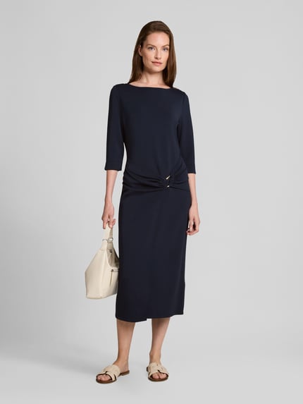 Tom Tailor Tailliertes Businesskleid aus Modal-Mix Marine 1