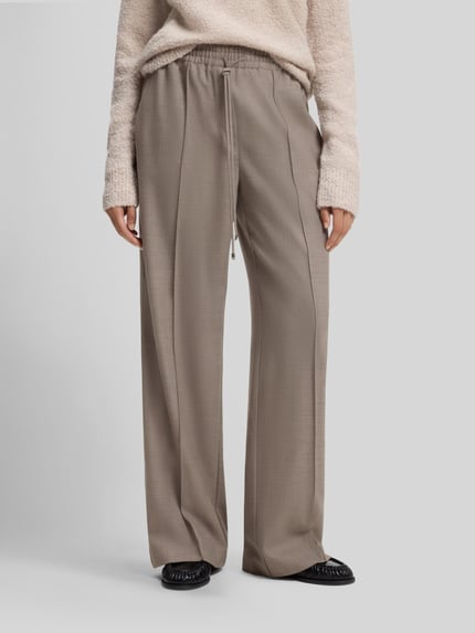 BOSS Regular Fit Hose mit High Waist Sand 4