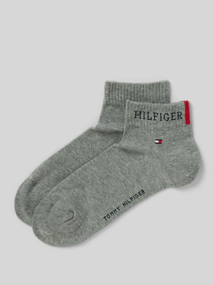 Tommy Hilfiger Sneaker-Socken aus Baumwoll-Mix im 2er-Pack Mittelgrau Melange 1