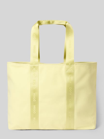 HUGO Strandtasche aus reiner Baumwolle Modell 'BECKY CA_TOTE' Hellgruen 4