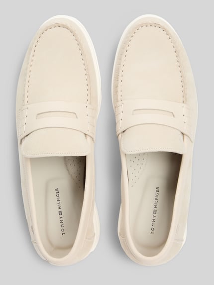Tommy Hilfiger Slipper aus echtem Leder Beige 3