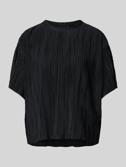 T-Shirt mit Plisseefalten Modell 'RAVENNA' Shop The Look MANNEQUINE