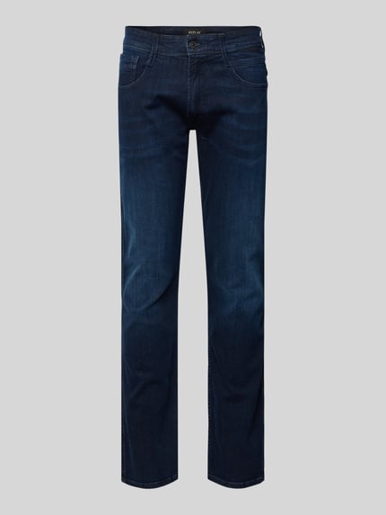 Replay Slim fit jeans in 5-pocketmodel, model 'ANBASS' Marineblauw - 2
