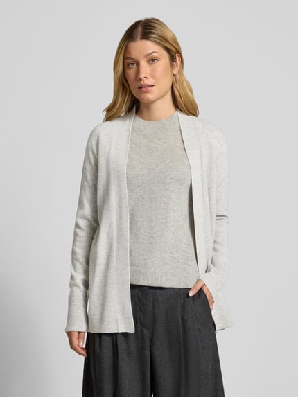 Christian Berg Woman Strickjacke in offener Passform Hellgrau Melange 4