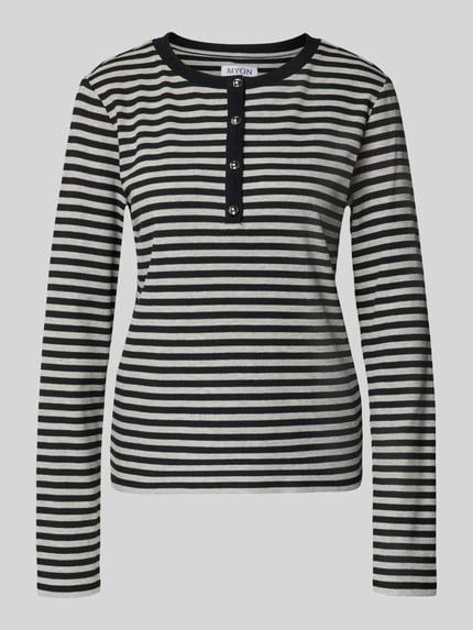 Longsleeve mit Henley-Kragen Shop The Look MANNEQUINE