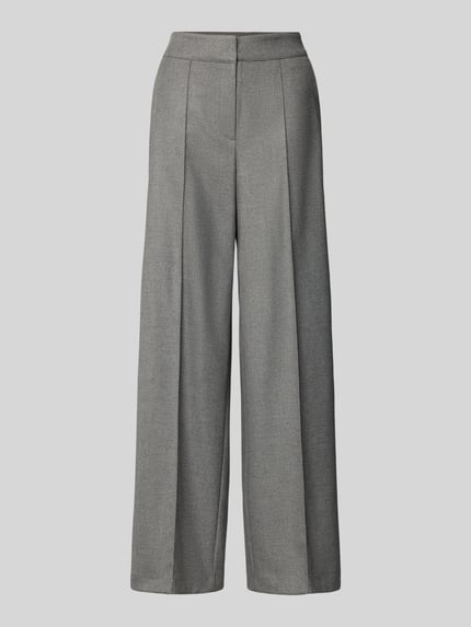 Betty Barclay Regular Fit Hose mit Bügelfalten Hellgrau 2